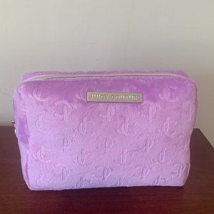 Juicy Couture Plush Logo Travel / Cosmetic Bag---New with Tags